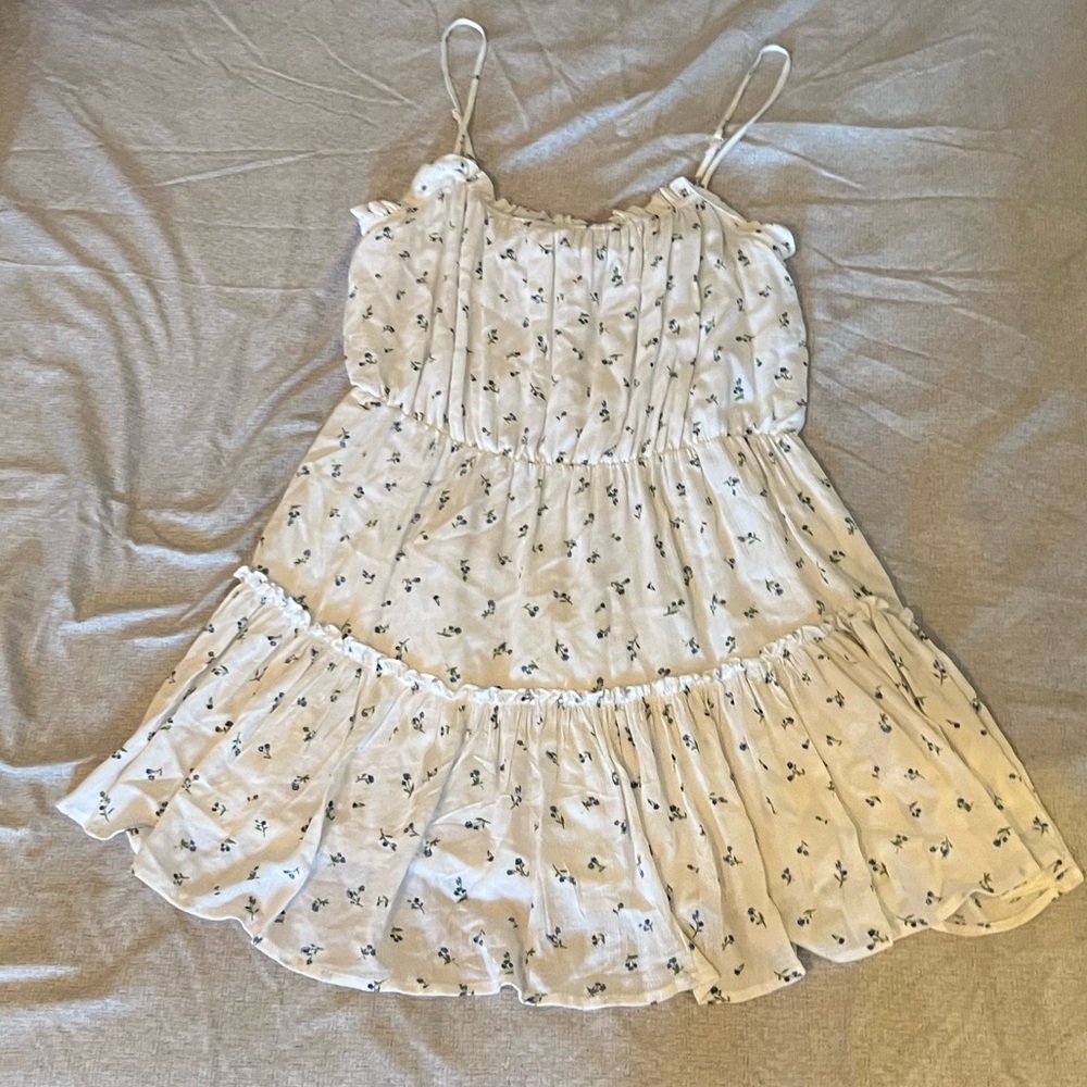 LA Hearts White Floral Dress